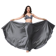 Satin Full Circle Belly Dance Skirt | 360° Flow Gown S-5XL S69
