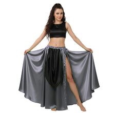 Satin A-Line Skirt w/ Side Slit | Flowy Dance Wear S-3XL | 41 Colors S39