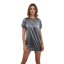 Satin Round Neck T-Shirt | Silky Short Sleeve Top S-3XL | 41 Colors S106