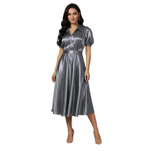 Satin Long Party Dress | Flowy Formal Gown S-3XL | 41 Colors S117