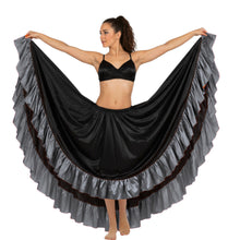 Satin 12 Yard Skirt w/ Frill | Full Volume Dance S-3XL | 41 Colors S22