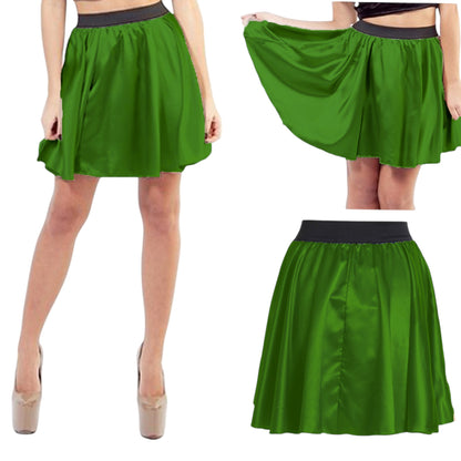 Satin Belly Dance Short skirt S70 - Regular Size 1