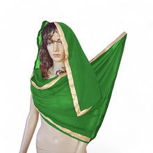 Belly Dance Dupatta Veil With Gold Trim C21 - Regular Size 2