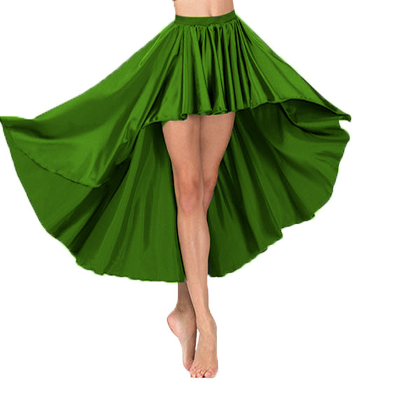 Satin Asymmetrical Skirt S74 - Regular Size 1