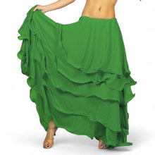 Voluminous! Chiffon 5-Layer Belly Dance Skirt | Full Coverage & Maximum Flow C25