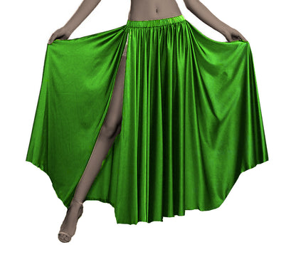 Belly Dancing Skirt Full Circle Skirt One Slit S93 - Regular Size 1