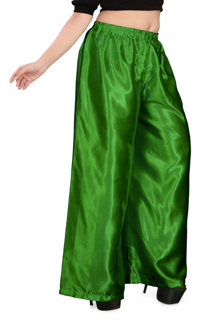 Belly Dance Satin Palazzo Pant For Women /Girls S25-Regular Size 1