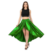 Satin Asymmetrical Wrap Skirt | High-Low Flow S-3XL | 41 Colors S72