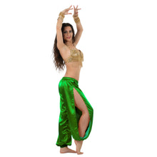 Satin Harem Pants w/ Side Slit | Belly Dance Flow S-3XL | 41 Colors S18