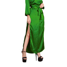 Maroon Satin Palazzo Pants, versatile elegant bottoms S-3XL.