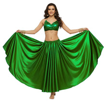 Satin Full Circle Belly Dance Skirt | 360° Flow Gown S-5XL S8