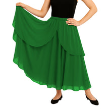 Chiffon 2 Layer Belly Dance Skirt | Flowy Fancy Costume S-5XL C75