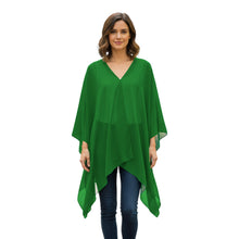 Chiffon Long Bolero Jacket Shrug | Sheer Cover-Up S-5XL | 30 Colors C50