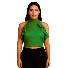 Satin Crop Top | Fancy Party Wear Blouse S-3XL | 41 Colors S92