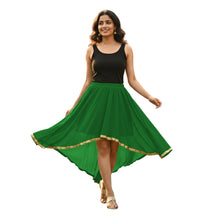 Chiffon High-Low Belly Dance Skirt | Designer Asym Flow S-5XL C66