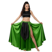 Satin A-Line Skirt w/ Side Slit | Flowy Dance Wear S-3XL | 41 Colors S39