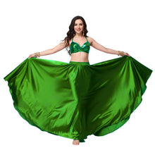 Satin Full Circle Belly Dance Skirt | 360° Flow Gown S-5XL S69