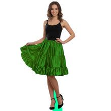 Satin 3-Layer Short Skirt | Tiered Ruffle Party Mini S-3XL S62