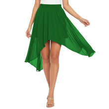 Flowy Chiffon Asymmetrical High-Low Maxi Skirt C38