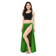 Satin Belly Dance Side Cut Skirt | Side Cut Flow Costume S-3XL | 30 Colors S36