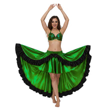 Satin Asymmetrical Dance Skirt Frill |Ballet Dance Skirt High-Low Flow S-3XL S49
