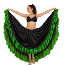 Satin 12 Yard Skirt w/ Frill | Full Volume Dance S-3XL | 41 Colors S22