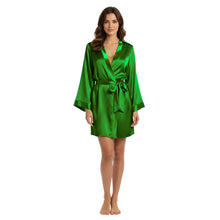 Satin Night Wear Bathrobe | Luxurious Kimono Robe S-3XL | 41 Colors S104