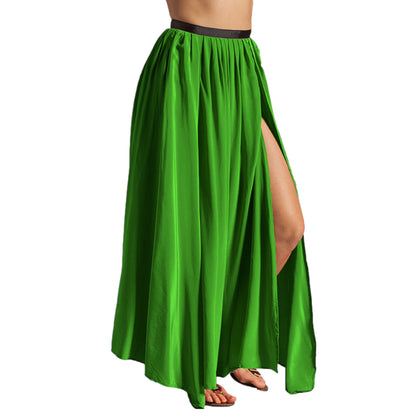 Side  Slit A line Belly Dance skirt 4 Layer Skirt S95 - Regular Size 1