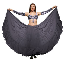 25 Yard 4-Tier Chiffon Belly Dance Skirt | Extreme Volume Sheer Dancewear C7