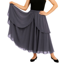 Chiffon 2 Layer Belly Dance Skirt | Flowy Fancy Costume S-5XL C75