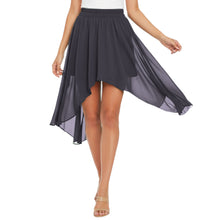 Flowy Chiffon Asymmetrical High-Low Maxi Skirt C38