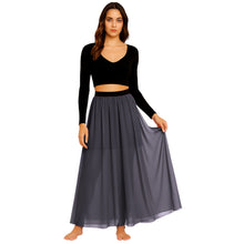 Chiffon Half Circle Belly Dance Skirt | S-5XL, 30 Colors | Flowy Maxi C32