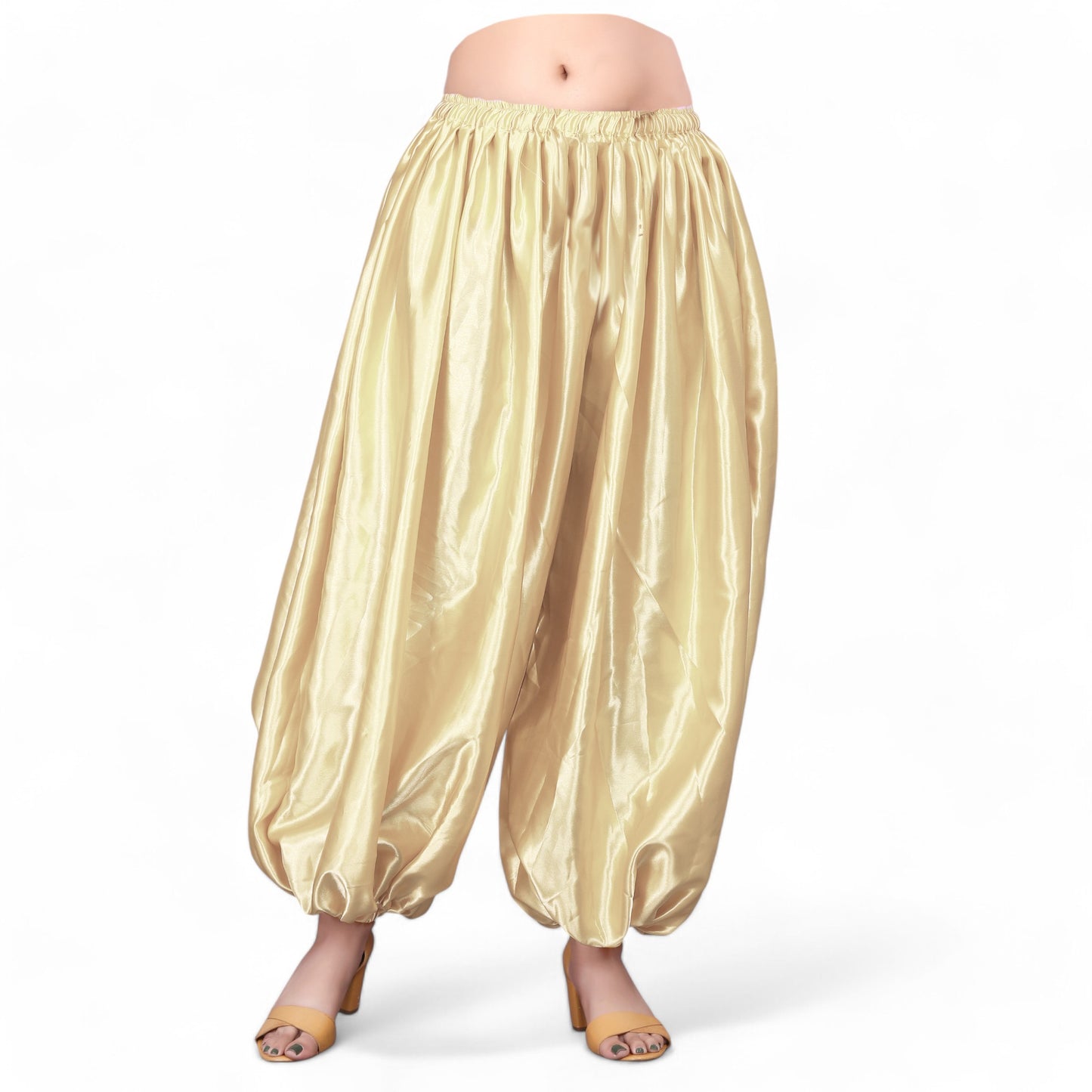 Satin Aladdin Harem Pant Long Boohoo Belly Dance Pant S132- Regular Size 1