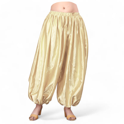 Satin Aladdin Harem Pant Long Boohoo Belly Dance Pant S132- Regular Size 1