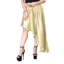 Satin Asymmetrical High low Skirt Skirt S6-Regular Size 1