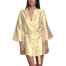 Satin Night wear Bathrobe S26  - Regular Size 1