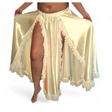 Women Belly Dance Satin 2 Side slite  Skirt S102 - Regular Size 1