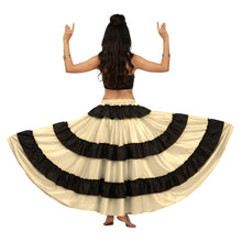 Satin Full Circle Dance Skirt Frill | 360° Flow S-3XL S46