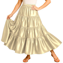 Ultimate Satin 32 Yard 4 Tier Skirt | Pro Belly Dance S-3XL S30
