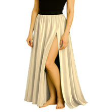 Satin Half Circle Skirt | Side Cut Dance Flow S-3XL | 41 Colors S94