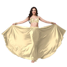 Satin Full Circle Belly Dance Skirt | 360° Flow Gown S-5XL S69