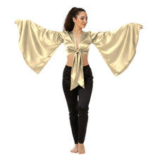 Satin Belly Dance Top | Self-Tie Choli Haut S-3XL | 41 Colors S37