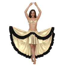 Satin Asymmetrical Dance Skirt Frill |Ballet Dance Skirt High-Low Flow S-3XL S49