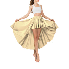 Satin Asymmetrical High-Low Skirt | Flowy Maxi S-5XL | 41 Colors S74