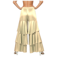 Satin 3-Layer Palazzo Pants | Wide Leg Party Trousers S-3XL | 41 Colors S97