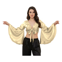 Satin Belly Dance Top | Self-Tie Choli Haut S-3XL | 41 Colors S29