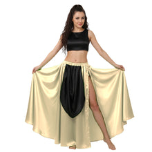 Satin A-Line Skirt w/ Side Slit | Flowy Dance Wear S-3XL | 41 Colors S39