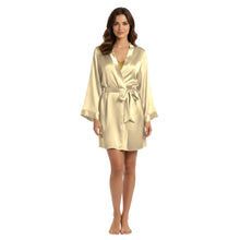 Satin Night Wear Bathrobe | Luxurious Kimono Robe S-3XL | 41 Colors S104