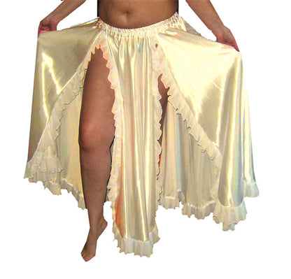 2 Side slit belly Dance Skirt S102 - Regular Size 1