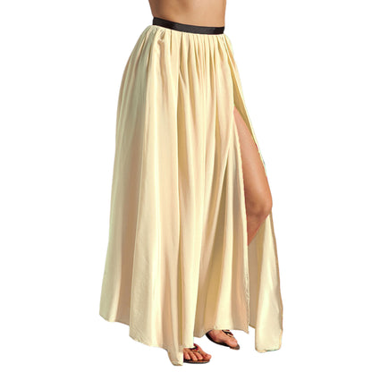 Side  Slit A line Belly Dance skirt 4 Layer Skirt S95 - Regular Size 1